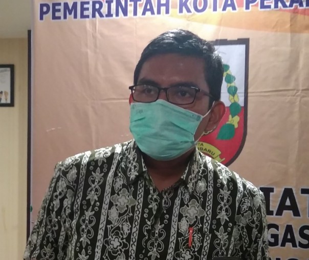 Juru Bicara Bidang Kesehatan Tim Gugus Tugas Penanganan Corona Virus Disease 2019 (Covid-19) Kota Pekanbaru Dokter Mulyadi. Foto: Surya/Riau1.