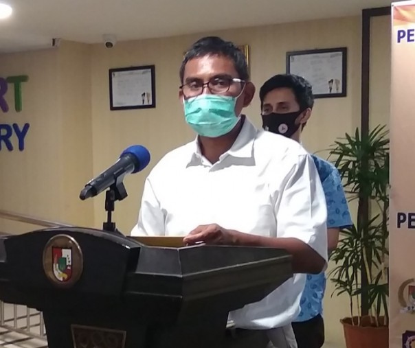 Juru Bicara Bidang Kesehatan Tim Gugus Tugas Penanganan Corona Virus Disease 2019 (Covid-19) Kota Pekanbaru Dokter Mulyadi. Foto: Surya/Riau1.