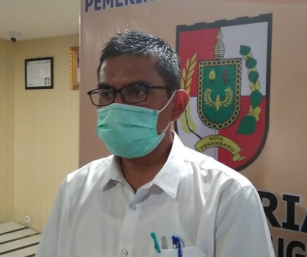 Juru Bicara Bidang Kesehatan Tim Gugus Tugas Penanganan Corona Virus Disease 2019 (Covid-19) Kota Pekanbaru Dokter Mulyadi. Foto: Surya/Riau1.