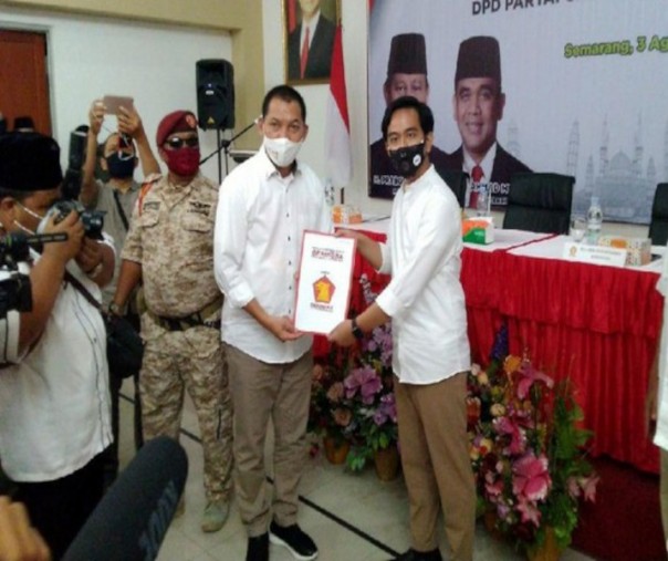 Gerindra mendukung pasangan Gibran Rakabuming Raka dan Teguh Prakoso maju Pilkada 2020 (foto: Istimewa/detik.com)