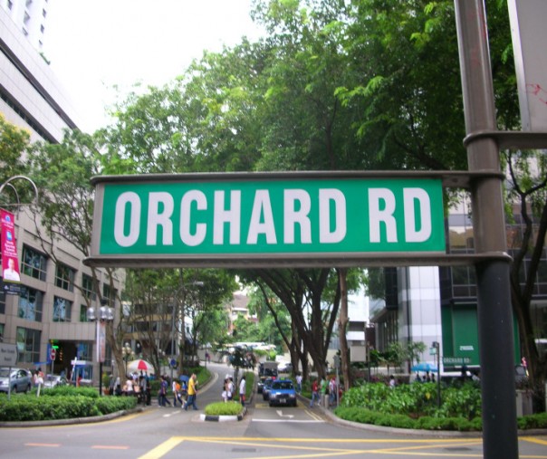 Orchard Road sepi pengunjung (foto: Istimewa/internet)