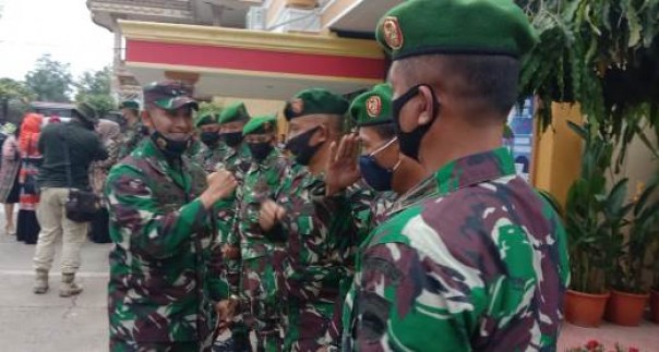 Danrem 031/WB Brigjen TNI Muhammad Syech Ismed SE M.Han melakukan kunjungan kerja ke Inhu, Selasa 4 Agustus 2020.