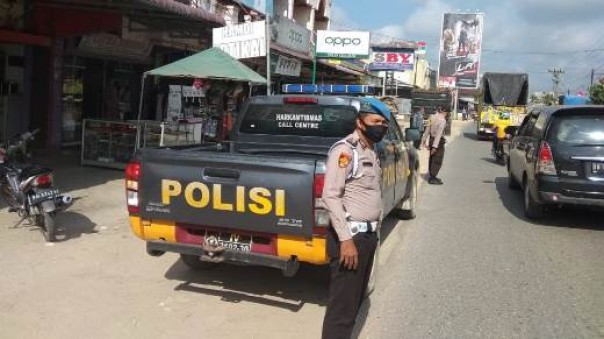 Personel Polsek Pasir Penyu menggelar razia antisipasi C3 dan Premanisme, Sabtu 8 Agustus 2020