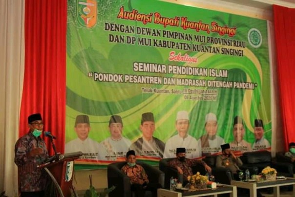 Bupati Kuansing Drs. H. Mursini melakukan Audiensi bersama Dewan Pimpinan MUI Provinsi Riau/R24