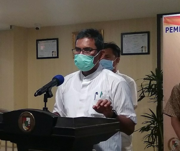 Juru Bicara Bidang Kesehatan Tim Gugus Tugas Penanganan Corona Virus Disease 2019 (Covid-19) Kota Pekanbaru Dokter Mulyadi. Foto: Surya/Riau1.