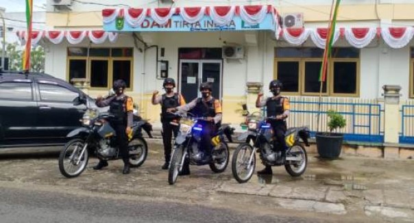 Personel Polres Inhu melaksanakan Operasi Bina Kesuma Lancang Kuning, Kamis 13 Aguatus 2020