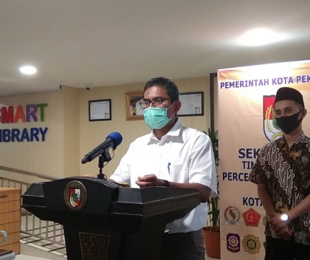 Juru Bicara Bidang Kesehatan Tim Gugus Tugas Penanganan Corona Virus Disease 2019 (Covid-19) Kota Pekanbaru Dokter Mulyadi. Foto: Surya/Riau1.