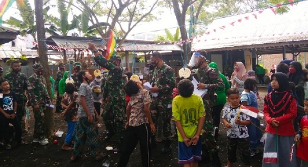 Pesta Rakyat yang digelar Kodim 0314 Inhil bersama Yayasan Vioni Bersaudara