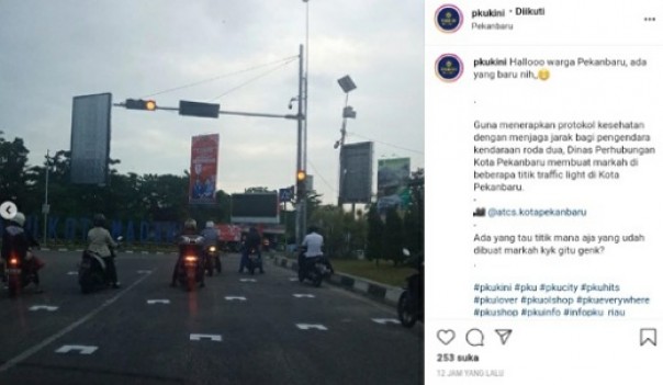 Tangkapan layar postingan @pkukini