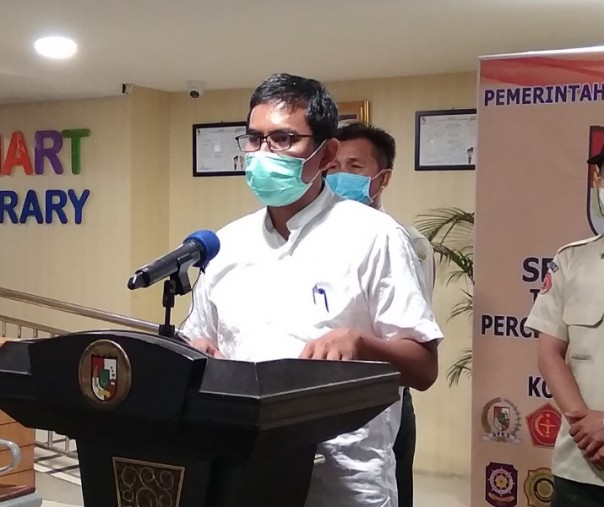 Juru Bicara Bidang Kesehatan Tim Gugus Tugas Penanganan Corona Virus Disease 2019 (Covid-19) Kota Pekanbaru Dokter Mulyadi. Foto: Surya/Riau1.