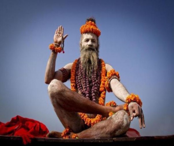 Ilustrasi salah satu penganut Sekte Aghori Sadhus (foto: Istimewa/internet)