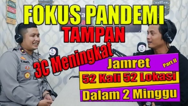 Kapolsek Tampan, Kompol Hotmartua Ambarita dalam podcast Riau24 Channel 