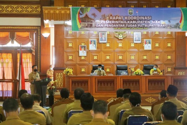 Pimpin Rapat Koordinasi Perdana, Ini Pesan Pjs Bupati Siak