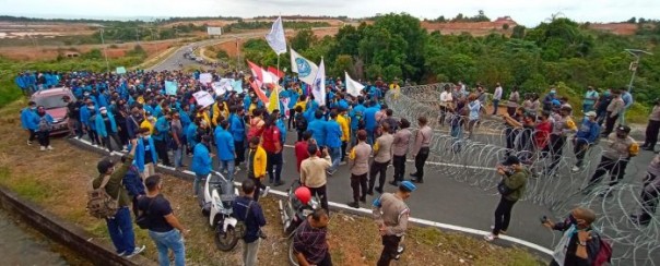demo tolak UU Ciptaker di Tanjungpinang/suryakepri