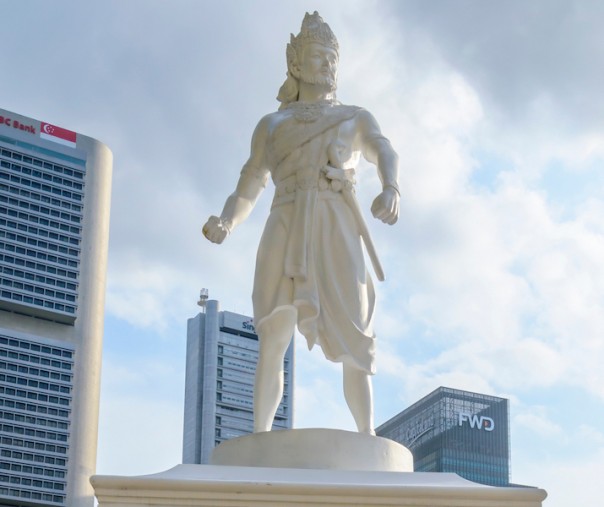 Tugu Sang Nila Utama di Singapura (Foto: Istimewa/internet)