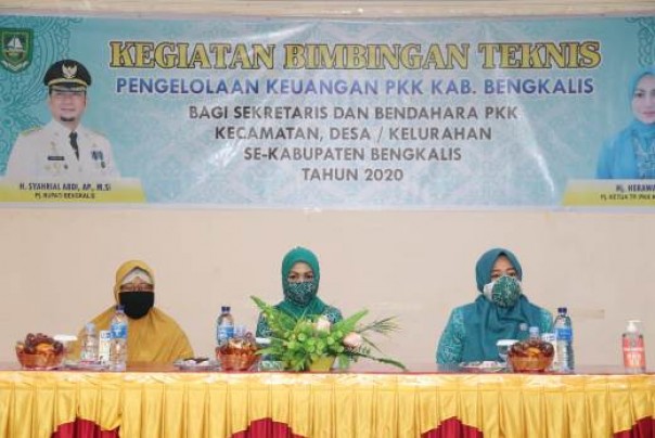 Pembukaan Bimtek Pengelolaan Keuangan TP PKK Bengkalis 2020