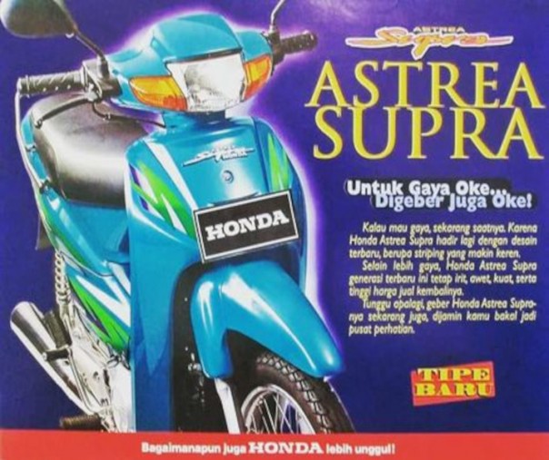 Iklan Astrea Supra (Foto: Istimewa/internet)