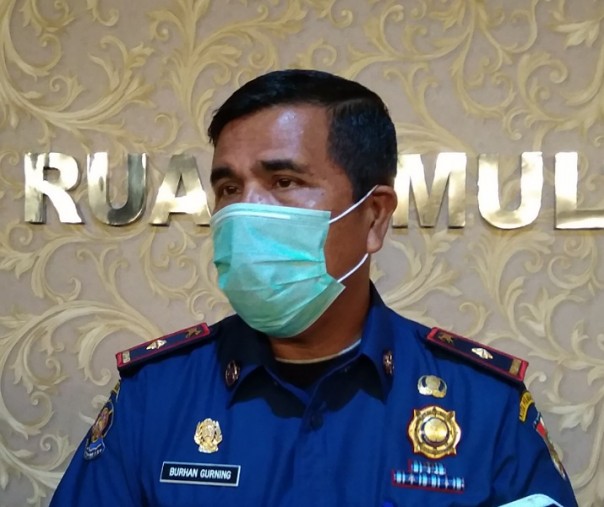 Plt Kepala Satpol PP Pekanbaru yang juga Kepala Dinas Damkar dan Penyelamatan Pekanbaru Burhan Gurning. Foto: Surya/Riau1.