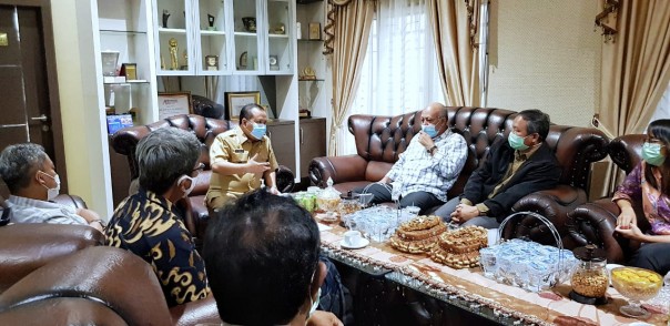 Bertemu Bupati Irwan, Deputy II BRG RI Janji Bantu Pembangunan Industri Hilir dan Pemasaran Sagu Meranti