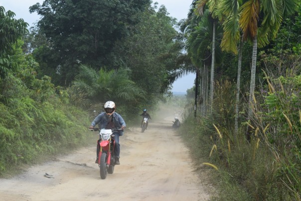Bikers HCCR saat trabas di Jalan Beringin Ujung