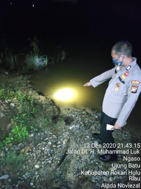 polis Menunjukan lokasi bocah meninggal di Kolam Galian C di Ujung Batu