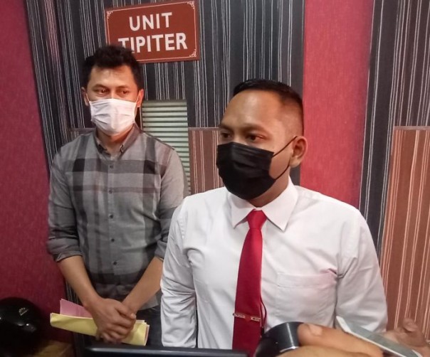 Kepala Unit Tindak Pidana Tertentu (Tipiter) Satreskrim Polres Tanjungpinang Ipda Rizky Yudianto saat ditemui di kantornya (Suryakepri.com/Muhammad Bunga Ashab)