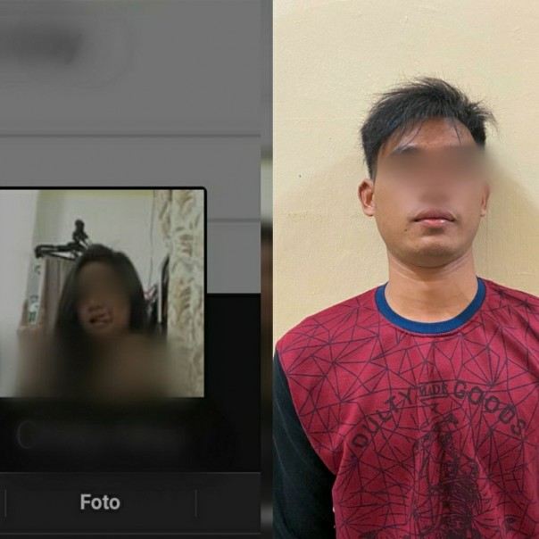 Foto kiri adalah foto wanita seksi yang dipakai pelaku untuk foto profil di Facebooknya. Sedangkan foto kanan adalah foto pelaku.