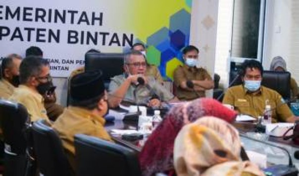 Bupati Bintan Rapat koordinasi bencana /presmedia