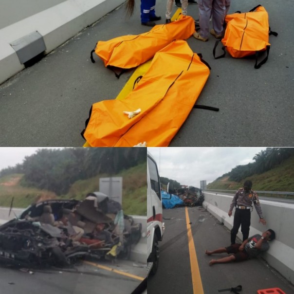 korban kecelakaan di tol permai/R24