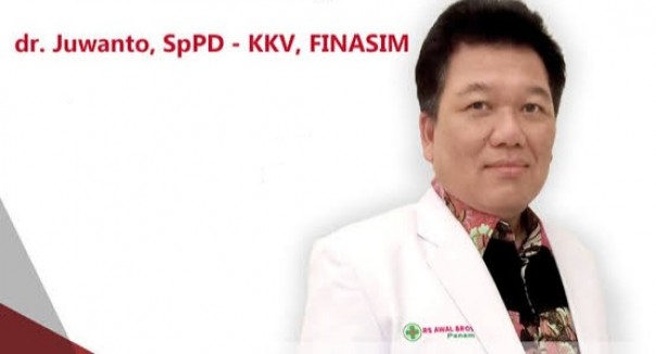 Dokter Spesialis Penyakit Dalam subspesialis Kardiovaskular, dr Juwanto, Sp.PD-KKV, FINASIM