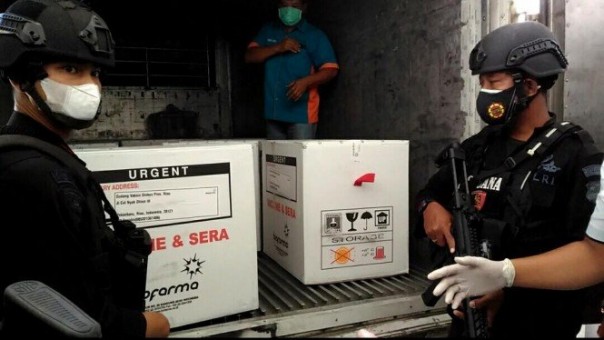 Vaksin Covid-19 tiba di Riau