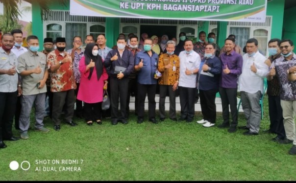 UPT Kesatuan Pengelolaan Hutan Bagansiapiapi Mendapat Kunjungan Komisi II DPRD Riau/ist