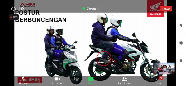Webinar safety riding PT CDN Riau