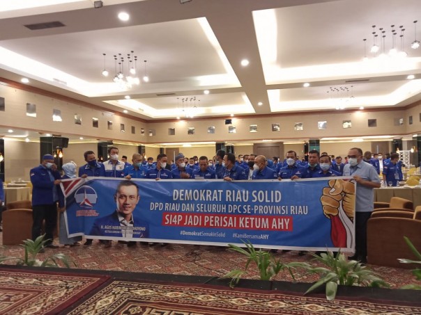 Demokrat Riau Solid dan siap menjadi perisai ketua umum AHY