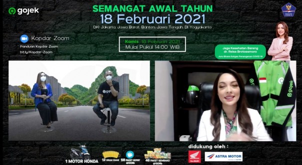 Diikuti 70 Ribu Mitra Gojek, Jubir Satgas COVID-19 Sosialisasikan Protokol Kesehatan J3K dan Manfaat Vaksin