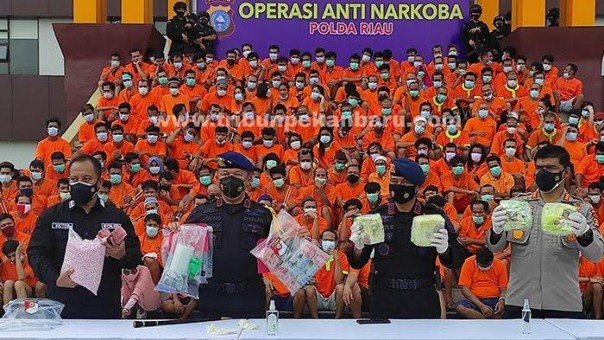 Polda Riau tangkap 436 tersangka narkoba dalam 22 hari