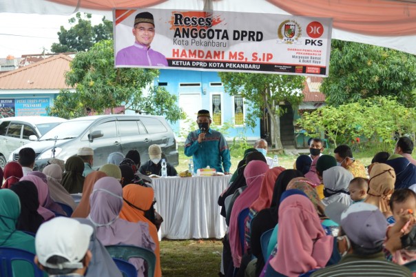 Ketua DPRD Hamdani saat reses