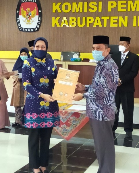 KPU Inhu Tetapkan Paslon RAJUT Pemenang Pikada Inhu