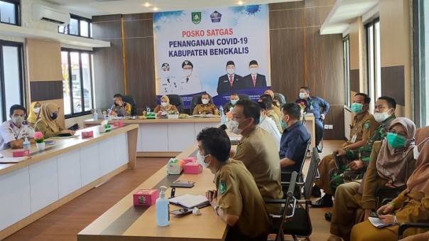 Bupati dan Forkopimda Bengkalis Gelar Rapat Penanganan Covid-19, Sesuai Instruksi Presiden Jokowi