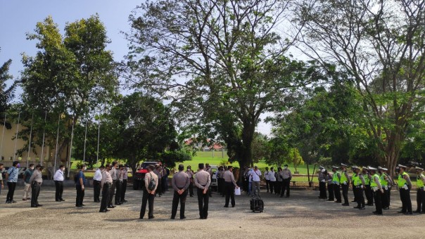 DPRD Inhu Gelar Rapat Penetapan Pemenang Pilkada, Ratusan Personel TNI/Polri Siaga