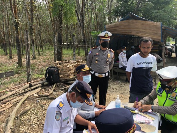 19 Kendaraan Terjaring Razia Dishub dan Lantas Polres Kuansing, Langsung Ditilang