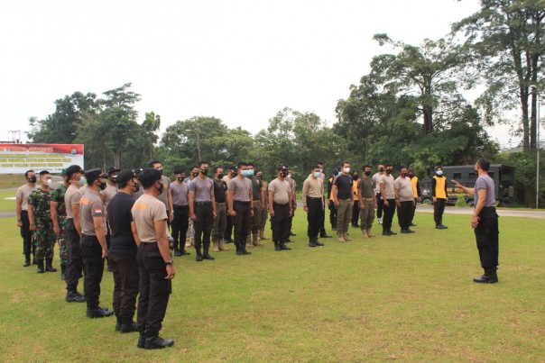 Apel HUT Bhayangkara ke-75 di Mapolres Kuansing/Zar