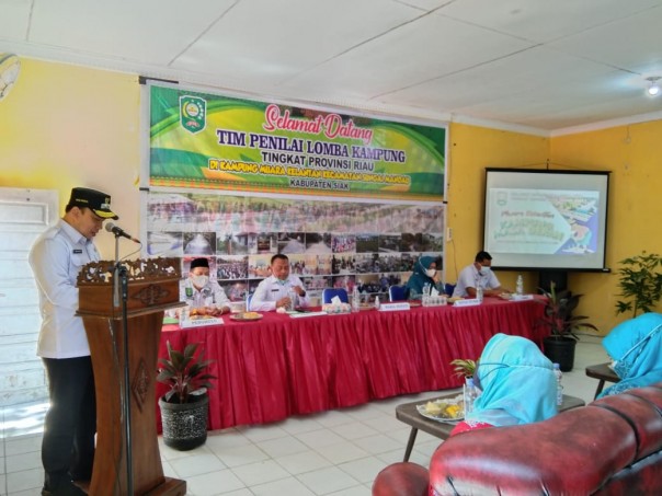 Wakili Siak Pada Lomba Desa Tingkat Provinsi, Ini Pesan Wabup Husni Untuk Desa Muara Kelantan