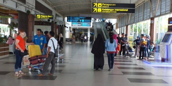 Kondisi bandara Sultan Syarif Kasim II Pekanbaru masih normal dan lancar