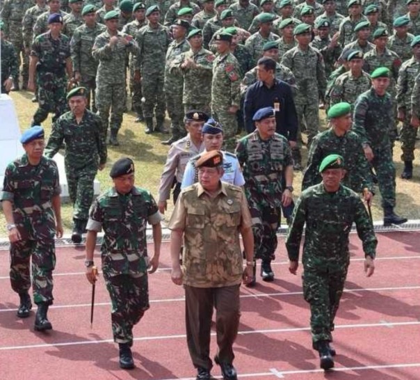 Potret Presiden SBY Didampingi Gatot Nurmantyo dan Jenderal Moeldoko (foto/int)