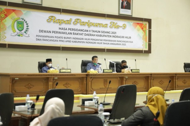 Wakil Ketua I DPRD Inhil pimpin sidang Paripurna/Fahrin