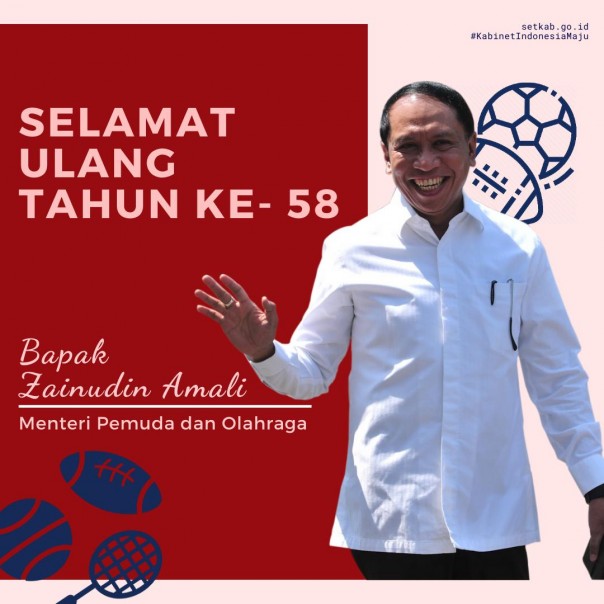 Menpora RI, Zainudin Amali