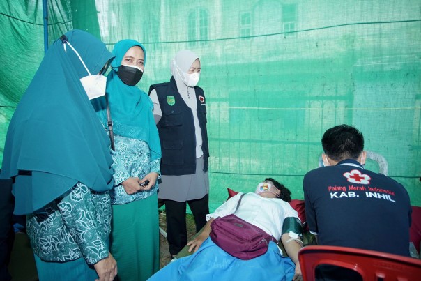 Saat tinjau pelaksanaan donor darah