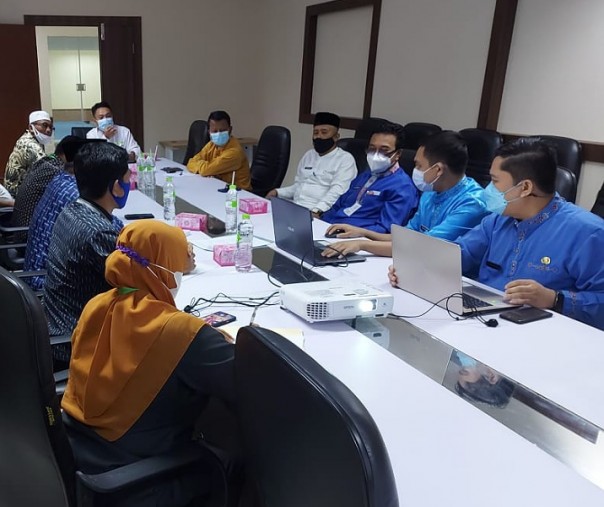 Komisi III DPRD Siak saat berkonsultasi dengan jajaran Diskominfotiksan Pekanbaru, Jumat (10/9/2021). Foto: Istimewa. 