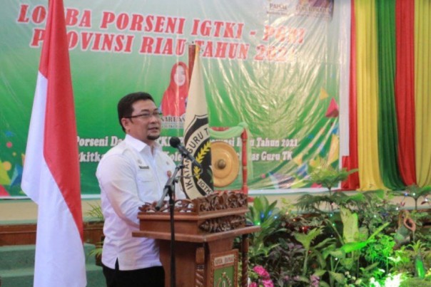 Asisten III Setdaprov Riau, Syahrial Abdi dalam arahannya